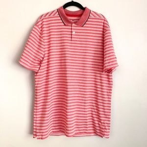 Nike Dry Fit Red Stripe Golf Polo